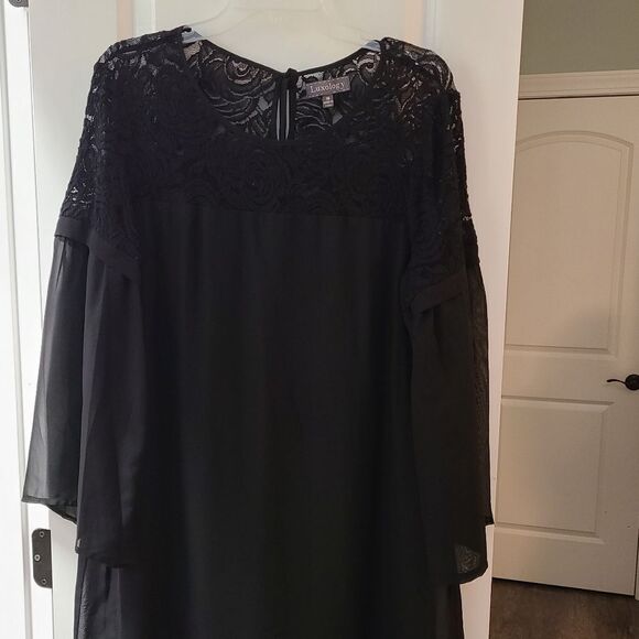Luxology Black Lace Swing Dress - Picture 6 of 11